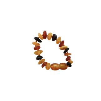 Náramok pre bábätko Utešený jantár surový viacfarebný