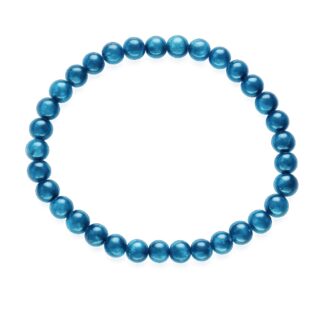 Korálkový náramok Apatit modrý 6 mm