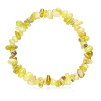 Zlomkový elastický náramok Opál žltý Midi