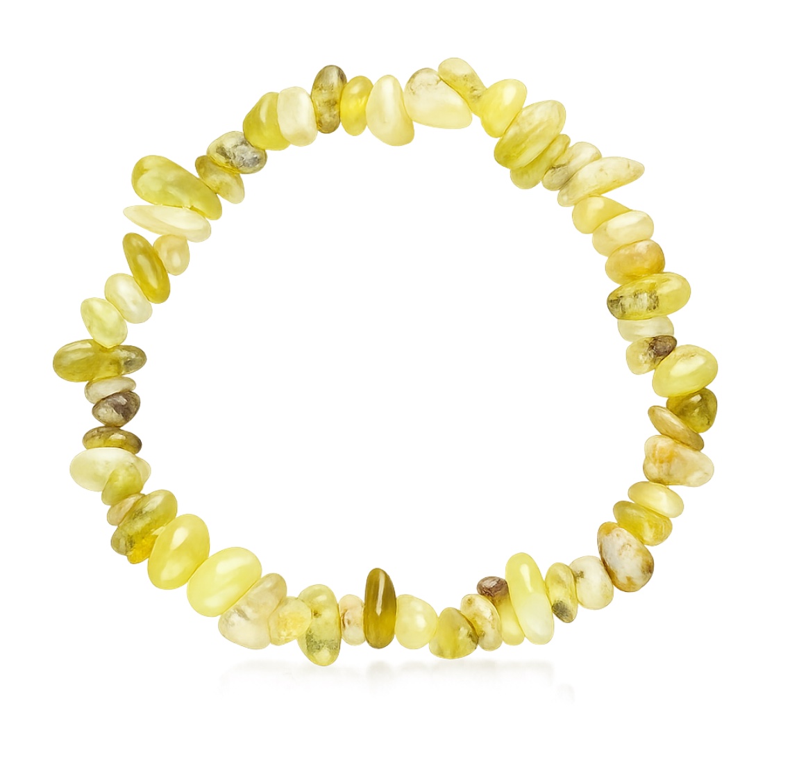 Zlomkový elastický náramok Opál žltý Midi