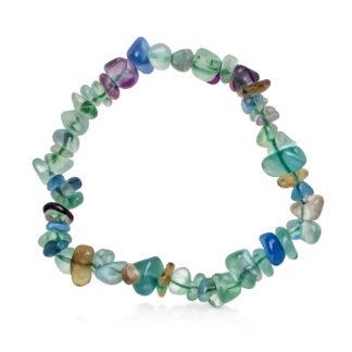 Zlomkový elastický náramok Fluorid pestrý Midi